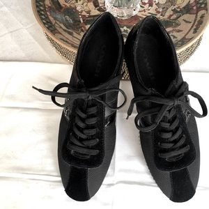 Coach Ivy Nylon Split Suede sneakers, size 9M.